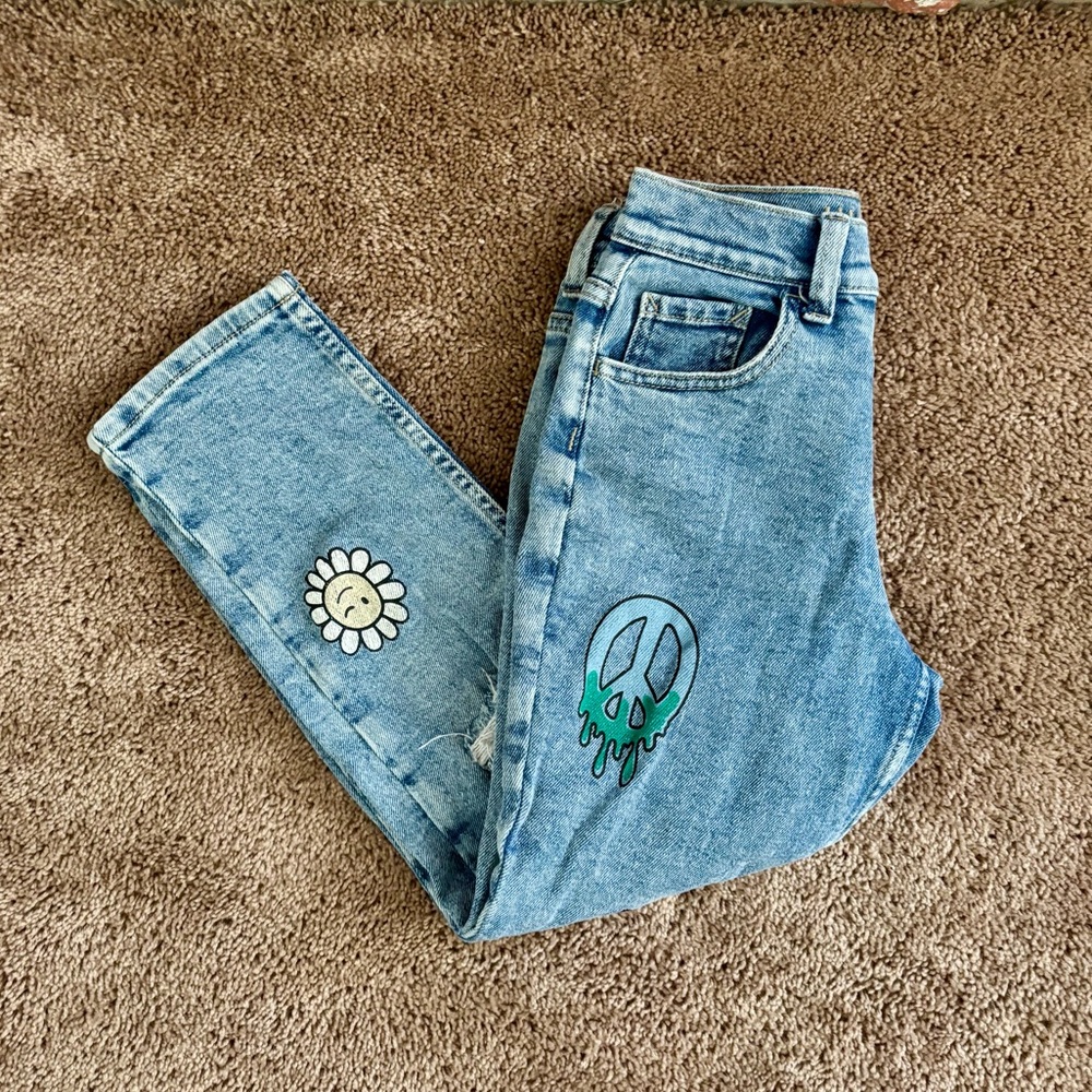 Justice distressed jeans